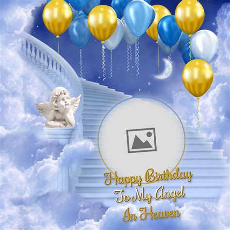 happy birthday in heaven pictures|happy birthday heaven background.